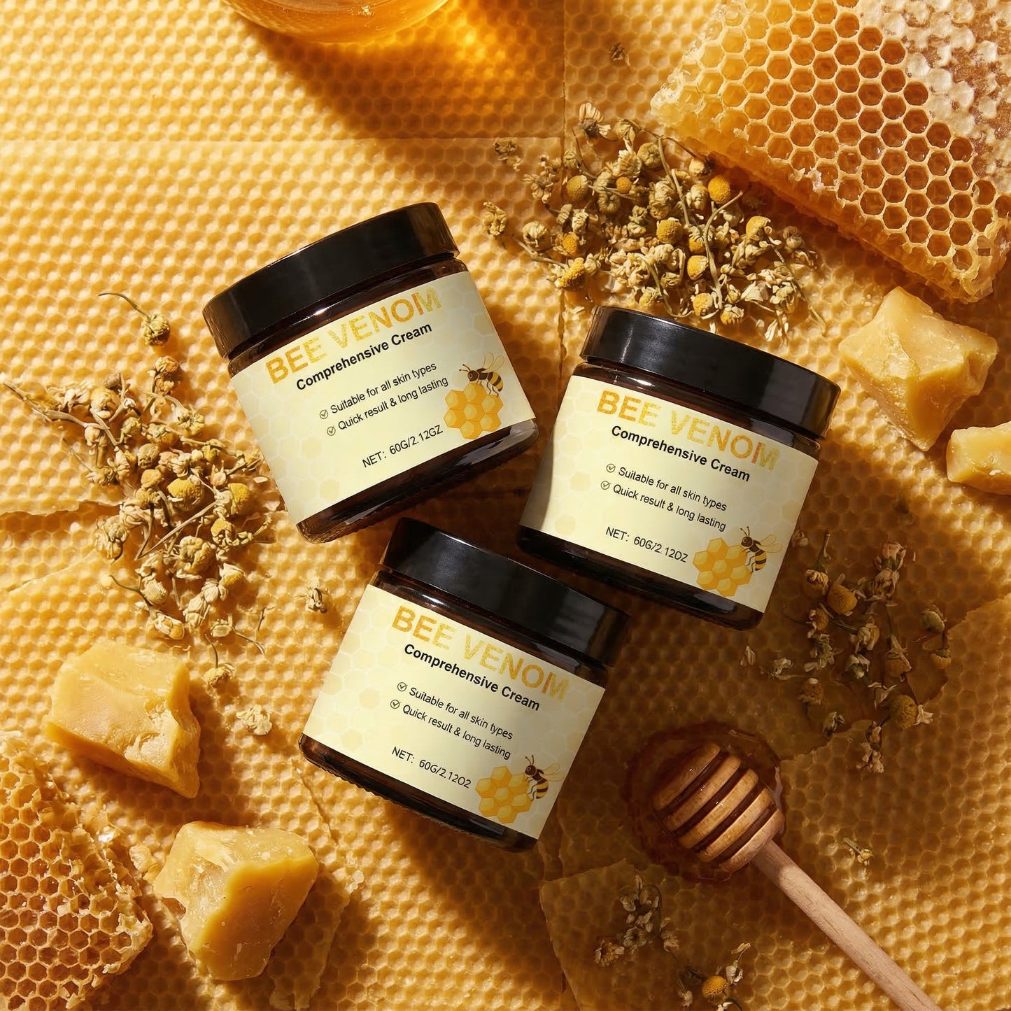 Bee Cream, Bee Venom Ointment & 8 Herbal Extracts