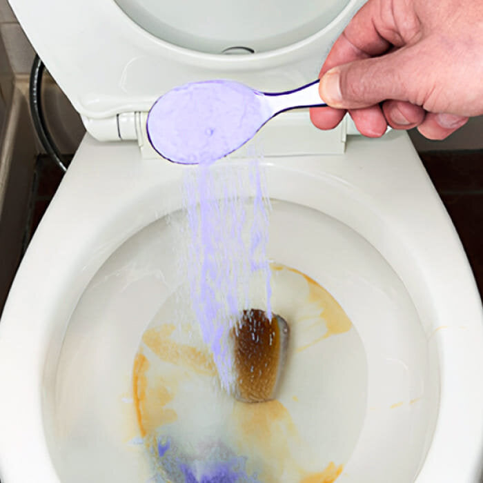 Pour in the powder