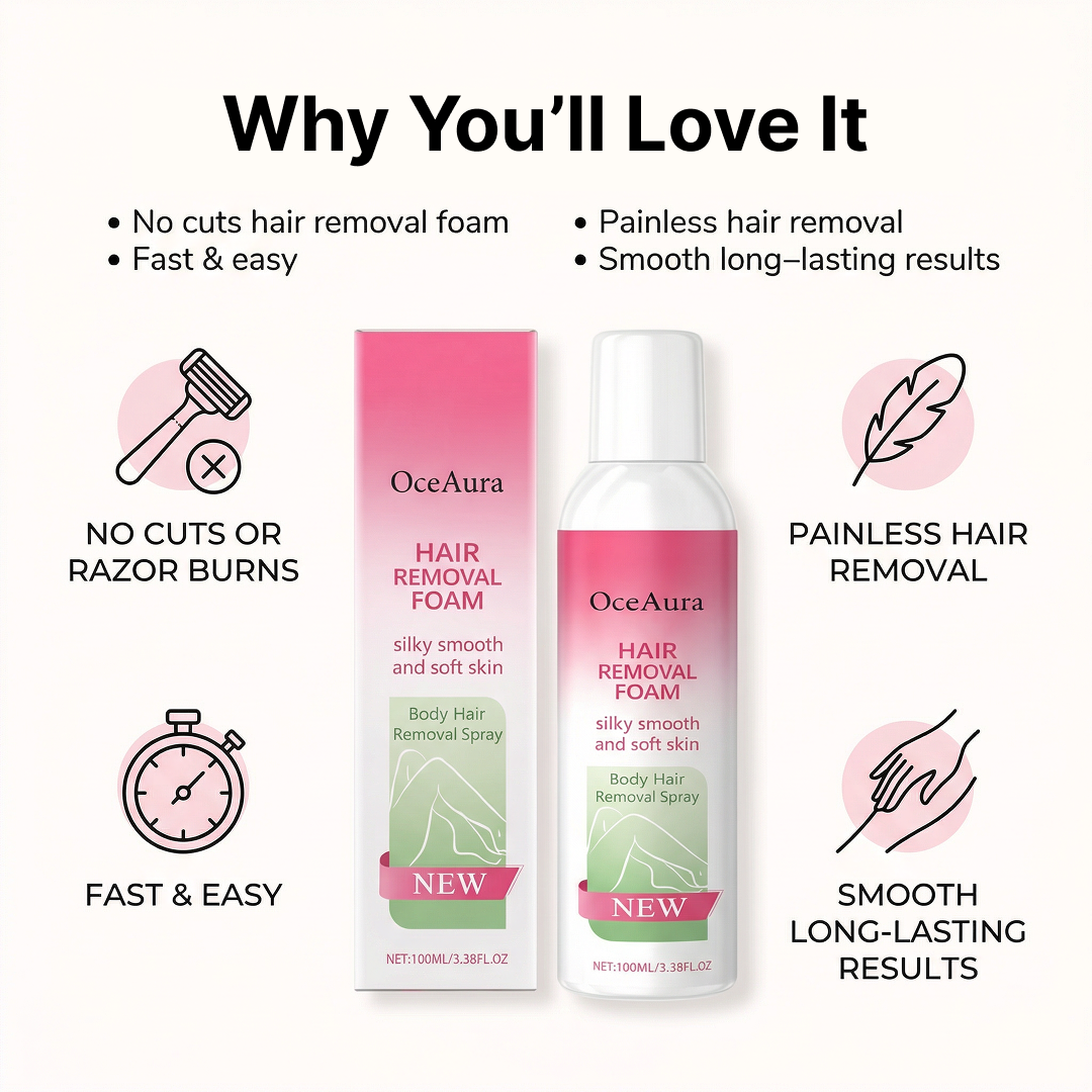 Hair removal foam