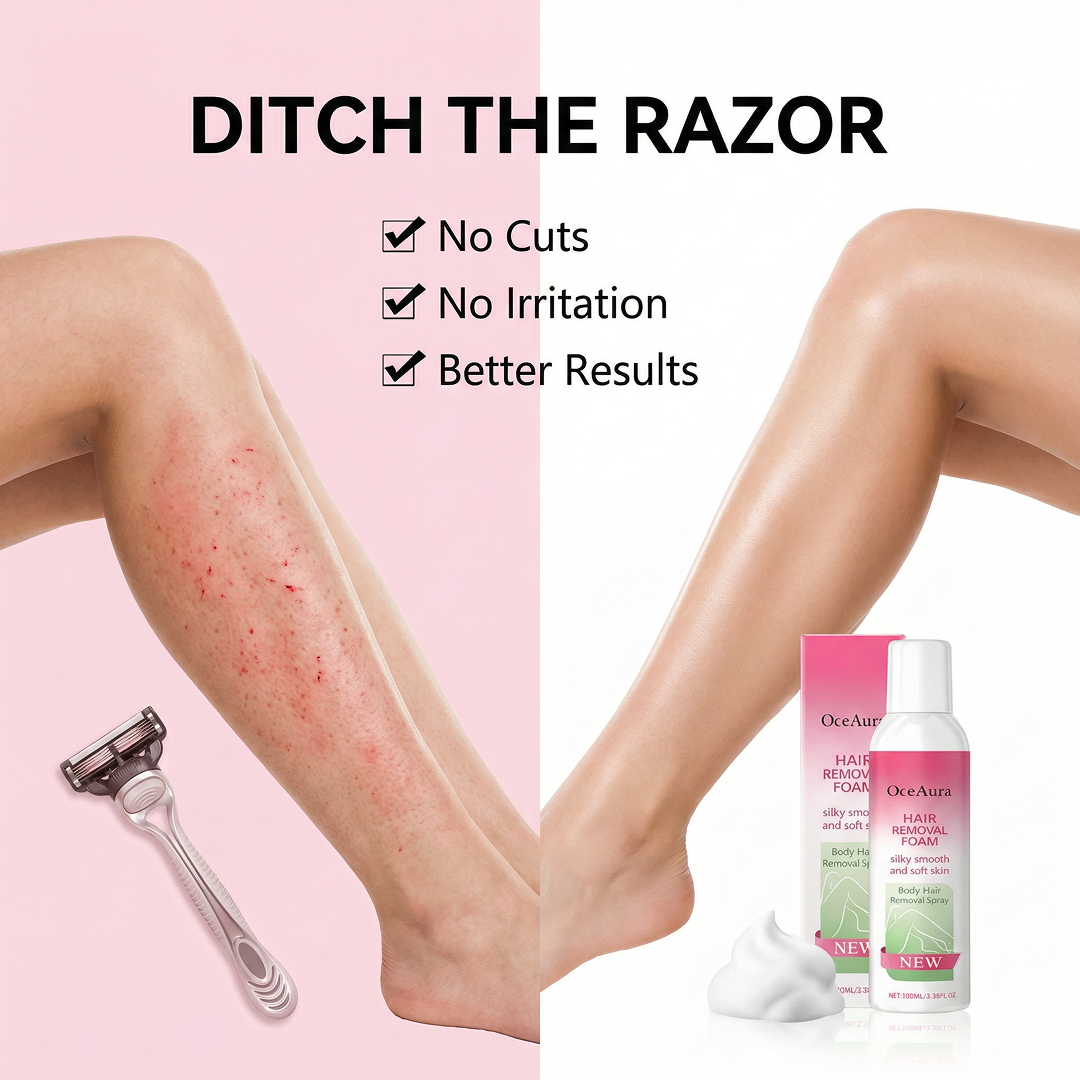Hair removal foam