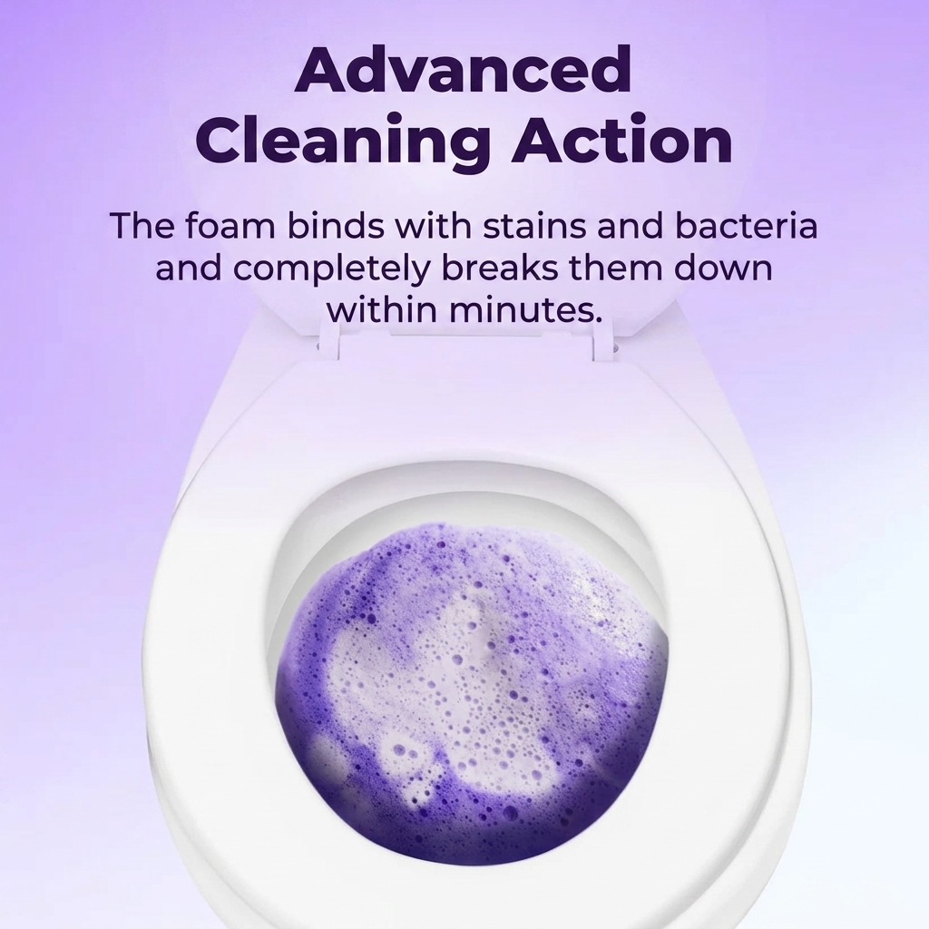 Insta-Action Orthea foam for an effortlessly sparkling clean toilet